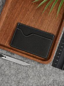 Men's Minimalist Card Holder, Ultra-Thin Creative Credit Card Case, Multi-Card Slot ID Card Wallet, Business Commute Name Card Organizer, Holds 3-5 Cards - Multicolor - View 8
