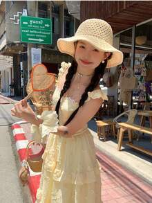 Unisex Hollow Out Bucket Hat, 2026 New Women's Summer Travel Vacation Sun Protection Hat, Suitable For Fishing, Travel And Outdoor Activities,Beach,Holiday - Multicolor - View 6
