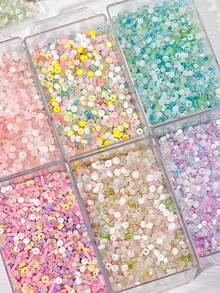 1 pieza 10g Cuentas de arroz de colores mixtos, cuentas sueltas, material de manualidades hecho a mano, accesorios para pulseras, collares, accesorios de cuentas - 10 g de cuentas sueltas - Ver 1