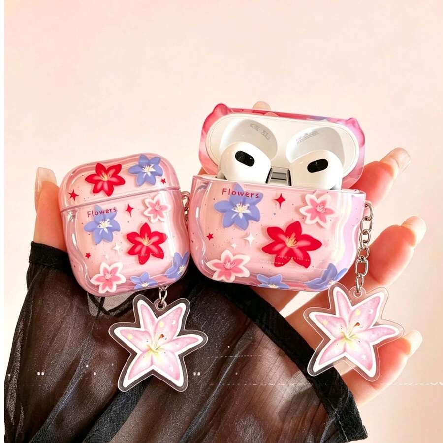 Funda protectora con diseño de flor de lirio compatible con Apple, funda antiarañazos y antigolpes - Multicolor - Ver 1