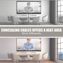 Side-Open Self-Adhesive TV Cable Concealer, Used For Wall-Mounted TVs, Flexible PVC Cover To Hide Cables On Wall, Cable Organizer - Multicolor - View 8