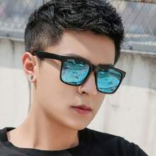 1 chiếc kính thời trang nam vuông, kiểu dáng đường phố, thích hợp cho hoạt động ngoài trời. - Nhiều màu - Xem 3