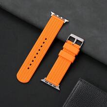 Pulseira de silicone com textura de pneu, unissex, compatível com Apple Watch Series 1-11 Ultra SE e de 38, 40, 41, 42, 44, 45, 46 e 49 mm. Estilo esportivo. - Sem molde - Ver 6