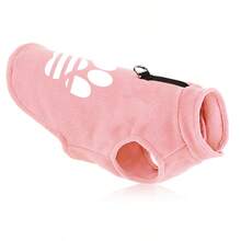 1 buc Haine de câine Haine de iarnă pentru animale de companie pentru câini mici și medii Veste calde din fleece pentru câini Ideale pentru Teddy Pomeranian Bulldog - Roz - Vizualizare 12