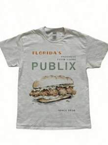 Cozy Publix Shirt, Pub Sub Vintage StyleShirt, Publix Sub Fans, Floridas FavoriteGrocery Store, Florida SupermarketMenswear Top Underwear Tshirt - 灰色 - 查看 12