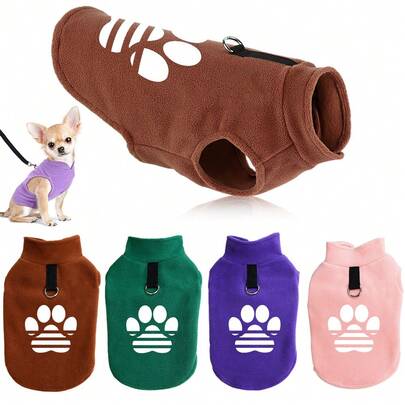 1 chiếc áo khoác mùa đông cho chó, áo giữ ấm bằng lông cừu cho chó nhỏ và vừa, lý tưởng cho chó Teddy, Pomeranian và Bulldog.