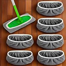 1 Pieces Reusable Flat Mop Replacement Cloths, Both Dry And Wet, Cleaning Supplies, Gray Cleaning Mop Replacement Pads, Suitable For Bedrooms, Living Rooms, Kitchens - 隨機1件 - 查看 7