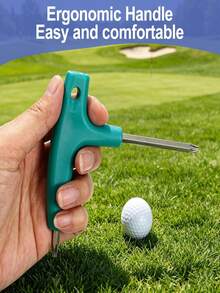 1pc Golf Wrench, Golf Club Tool, Stainless Steel Golf Torque Wrench T20 And T25 Dual-Head Universal Golf Wrench Tool, Golf Club Adjustment Tool T20 T25 Weight Adapter, Green - Green - View 5