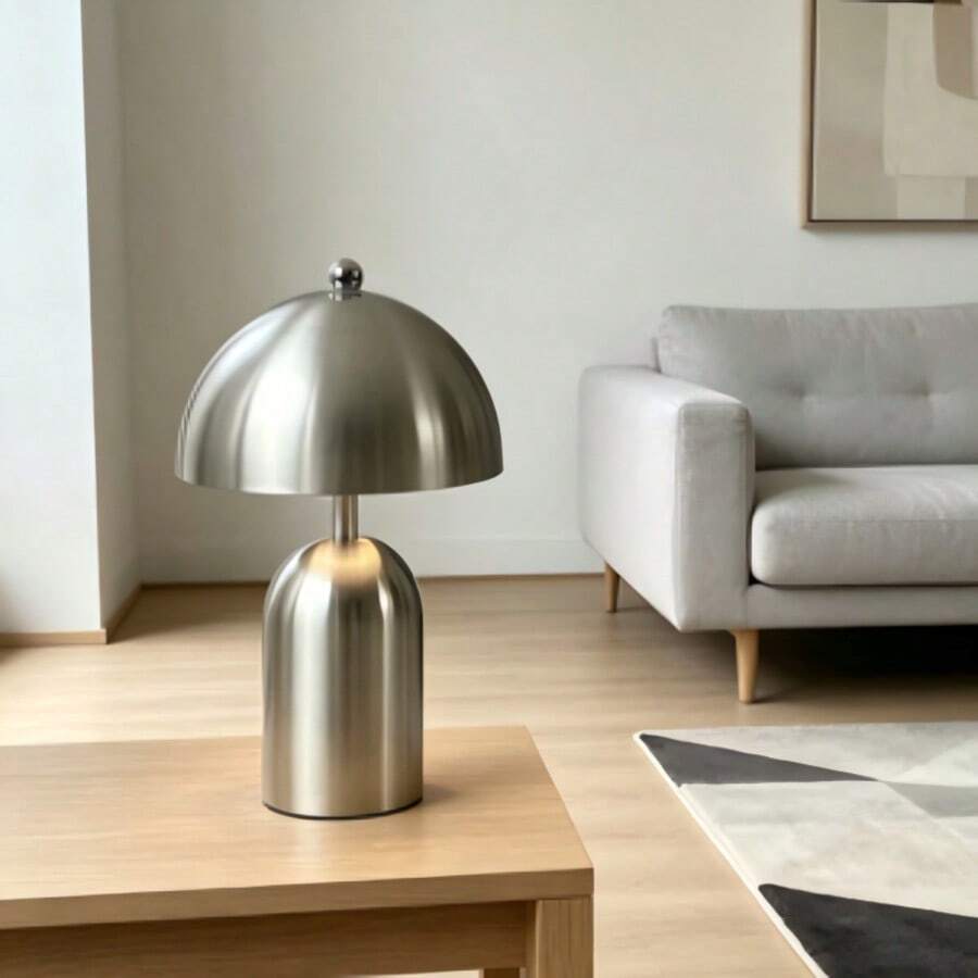 Kexinlighting 1 pieza Lámpara de escritorio con carga inalámbrica LED con función de atenuación táctil y cambio de color, alimentada por USB (sin necesidad de fuente de alimentación externa), brazo ajustable, estructura de metal resistente a la oxidación, adecuada para el hogar, la oficina, el estudio, el dormitorio, el bar