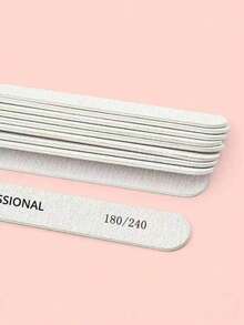 Dũa móng tay bằng gỗ, độ nhám 180/240, dũa móng tay thẳng chuyên nghiệp, tiết kiệm và hợp vệ sinh, dùng một lần. - Màu Xám nhạt - Xem 7