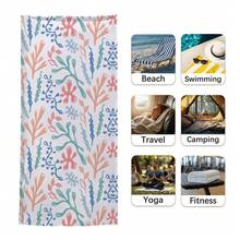 1 Khăn tắm biển in hình san hô mùa hè, màu nước, kích thước 70x150cm, phong cách tối giản, thích hợp cho phòng tắm, bơi lội, tập thể dục, yoga và các dịp khác. Chất liệu sợi nhỏ mềm mại và thoải mái, nhẹ và dễ mang theo, chắn gió, chống nắng, chống cát, thích hợp cho du lịch mùa hè, kỳ nghỉ và trang trí phòng tắm. - Nhiều màu - Xem 10