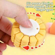 Corn Puzzle Decompression Toy, Suitable For Adults And Teenagers - Unique Desktop Decor, Backpack Pendant, Anxiety Relief, Educational Collectible Model - Multicolor - View 2