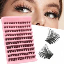 Bộ dụng cụ nối mi tự làm tại nhà 120 chùm mi 0.07D-8-16mm Manga Lashes Volume, nối mi từng sợi, tự làm nối mi tại nhà, các loại mi giả, mi giả, mi nối. - C - Xem 1