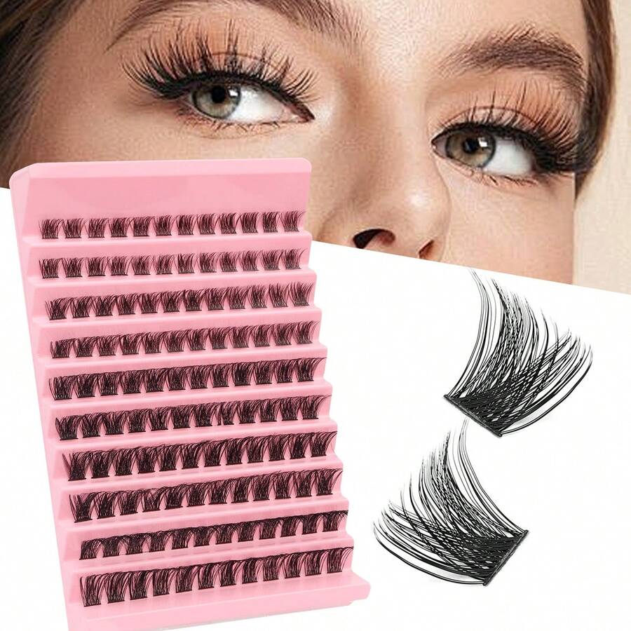 Bộ dụng cụ nối mi tự làm tại nhà 120 chùm mi 0.07D-8-16mm Manga Lashes Volume, nối mi từng sợi, tự làm nối mi tại nhà, các loại mi giả, mi giả, mi nối. - C - Xem 1