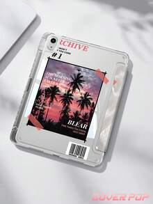 Ốp lưng máy tính bảng họa tiết cây dừa tương thích với iPad Air 8 (M4) 2026 (11/13 inch), Air 11 inch M3 2025 / M2 2024, Air thế hệ thứ 5 2022, (A16) 11 inch thế hệ thứ 11 2025, tương thích với Samsung Galaxy Tab, Kindle Paperwhite thế hệ thứ 12 2024, mặt lưng trong suốt, ốp bảo vệ họa tiết thời trang, chức năng tự động tắt/mở màn hình, bảo vệ bằng túi khí, thích hợp làm quà tặng và sử dụng trong văn phòng. - Nhiều màu - Xem 4