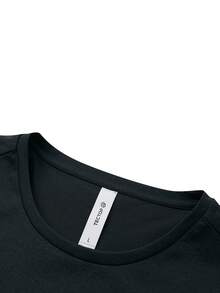 TECTOP Men's Summer Round Neck Short Sleeve T-Shirt, Suitable For Outdoor Lightweight Hiking Sports, Breathable And Comfortable, 5 Color Options - Black - View 5