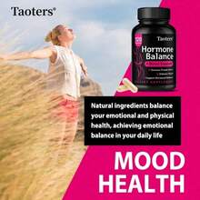 Bcuelov Hormone Balance Supplement - With Red Maca Root And Tribulus Fruit Extract - Helps Improve Mood, Balance Hormone Levels, And Promote Nutrient Absorption - 120 Capsules - 1瓶 - 查看 9