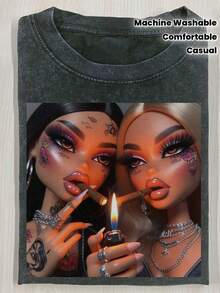 Women T-Shirts - Black - View 7