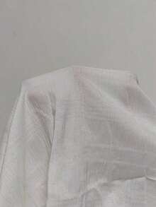 Vestido blanco vintage con estilo campestre, con volantes y parches, ideal para invitados de boda o cumpleaños, con lazo para mujeres - Blanco - Ver 5