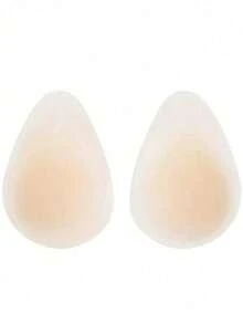 2pcs/1 Pair Solid Silicone Water Drop Shaped Bra Inserts, Bikini Pads, Lift Bust, Create Alluring Cleavage, Soft & Reusable - Thin style - View 12
