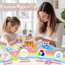 6/12/23pcs Squishy Donut Shaped Toys - Slow Toys - Colorful And Fun Easter Party Favors, Goodie Bag & Pinata Stuffers, Classroom Prizes, Halloween And Party Favors - Random Color - 6pcs - 查看 2