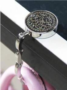 1 chiếc móc treo bàn gấp gọn chống trượt họa tiết Mandala, thích hợp cho bàn làm việc văn phòng, bàn ăn, v.v., phụ kiện treo túi xách dễ thương. - Nhiều màu - Xem 7