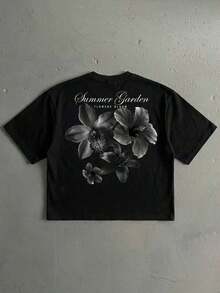 Playera de corte holgado y confortable para mujer - Negro - Ver 1