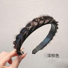 1 chiếc băng đô dệt kiểu Bohemian thanh lịch, thiết kế răng cưa chống trượt, phụ kiện tóc dành cho nữ. - Nhiều màu - Xem 7