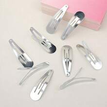 20个/30个/50个金色/银色金属水滴形发夹，尺寸分别为3厘米/5厘米/6厘米，适合日常佩戴 - 金色 - 查看 4