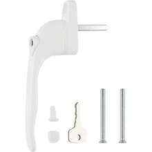 White UPVC Window Handles 10-Pack - Universal Lockable Handles For Double Glazed Windows, 40mm Spindle - White 10pcs - View 5
