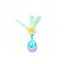 Egg-Shaped Toy With Feathers For Cat - Multicolor - View 5