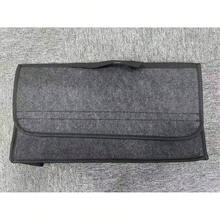 1pc Foldable Storage Box Felt Car Trunk Organizer With Lid, Tool Organizer Foldable Driver's Bag, Car Storage Pocket Without Storage Bag, Household Tool Kit, Luggage Organizer - A - View 8