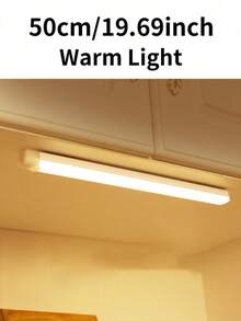 1pc 10/20/30/50cm USB Warm White LED Light Strip With Motion Sensor - Ideal For Cabinets, Closets And Hallways, Wireless Motion Sensor LED Light Strip, Under Cabinet Lighting, Rechargeable Magnetic Night Light, Suitable For Hallways, Kitchen Cabinets, Shelves, Closets And Home Decor - Cabinet Light - View 13