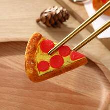 1 chiếc móc khóa hình bánh pizza thực tế, quà tặng sáng tạo, phụ kiện trang trí túi xách (kiểu ngẫu nhiên) - Nhiều màu - Xem 4