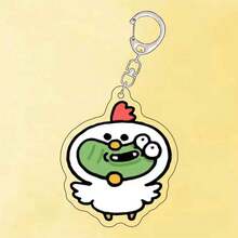 Móc khóa hình động vật nhỏ miệng to hoạt hình, hình khỉ Alpaca dễ thương, mặt dây chuyền ba lô bằng acrylic, thích hợp làm quà tặng cho bạn bè, bạn học. - Nhiều màu - Xem 2