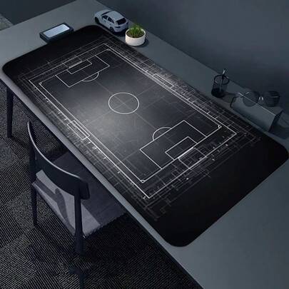 1PC A Blueprint Pattern Mouse Pad, Suitable For Gaming Keyboard Additions, Desk Mat For Office Computer Gamers, Polyester Diatom Mud Office Mouse Pad