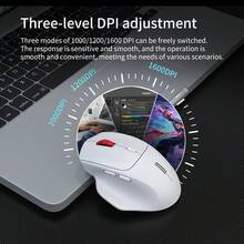 Lenovo N230 Dual-Mode Wireless Mouse, Bluetooth + 2.4G Stable Transmission, Rechargeable Computer Mouse Suitable For Office & Study - View 4
