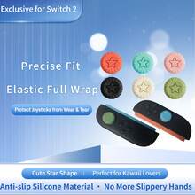 Silicone Joystick Caps & Button Caps For Switch 2 Game Controller, NS 2 Generation Thumb Grips - View 3