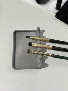 1支/2支装画笔收纳架，带滴水盘，前置托盘设计，方便清洁，防止桌面沾染污渍，便携节省空间，适用于水彩、丙烯和油画画笔。 - 多色 - 查看 3