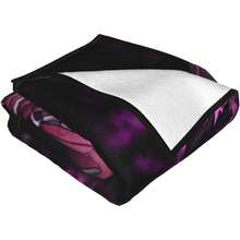 Anime Overlord Shalltear Bloodfallen Blanket Unisex Blankets Soft Plush Fleece Throw Blankets For Couch Sofa Bedding Living Room - màu đen - Xem 5
