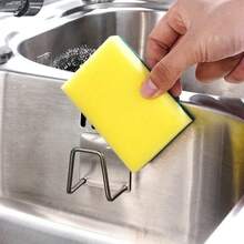 Bộ 4 giá đỡ miếng bọt biển bằng thép không gỉ có keo dính dùng cho nhà bếp và phòng tắm, giá đựng đồ nhà bếp bền và tiện dụng, giá đỡ miếng bọt biển chống thấm nước và chống gỉ dùng cho bàn chải rửa chén và khăn lau bát đĩa. - Nhiều màu - Xem 10