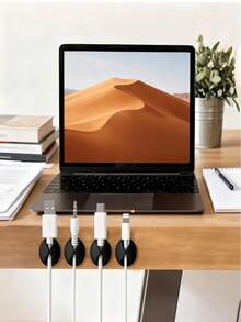 1pc Minimalist Multi-Function Cable Organizer, Suitable For Office And Back To School - A - View 4