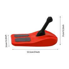 Red Sled Snowboard W/ Handle For Kids Snowboard Sledding Snowboard Winter - Default - View 3