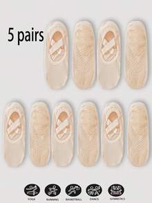 1/3/7 Đôi tất thể dục Barre Pilates Yoga dành cho nữ, tất yoga chống trượt bằng silicon, độ bám chuyên nghiệp, phù hợp cho chạy bộ, tập gym, Pilates, múa ba lê và các bài tập trên sàn - Nhiều màu (đen, hồng, xám, tím, kaki), có hỗ trợ vòm chân và đệm mắt cá chân - Món quà lý tưởng cho những người đam mê khiêu vũ và thể dục, dụng cụ tập luyện thiết yếu, chất liệu bền. - Nhiều màu - Xem 31