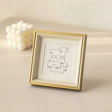 2pcs Square Photo Frame Set, Blank Frame, Oil Painting Display Frame, Desktop Display Frame, Single-Opening Blank Frame, Excluding Artwork, Horizontal Placement, Exquisite Desktop Frame, Suitable For Photography Enthusiasts, Home Decor Aesthetics, Desktop Decor, Housewarming Gift, Mother's Day Gift, Graduation Gift - Multicolor - View 9