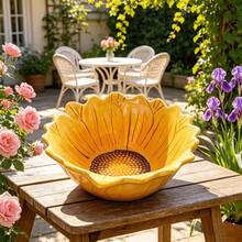 Plato de cerámica con diseño de girasol, plato decorativo de cena con diseño de girasol lindo, vajilla, plato de cena de cerámica con diseño de girasol creativo para el hogar y la cocina. Diseño único de girasol, haz que tu hora de la comida esté llena de sol y felicidad. Ilumina tu mesa de comedor con la encantadora vajilla de girasol. - Multicolor - Ver 14