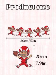 7/14/21pc Banner trang trí tiệc cầu thủ bóng đá tùy chỉnh ảnh và chữ, Dây trang trí hình mặt cầu thủ bóng đá trẻ em cá nhân hóa, Dây cờ trang trí tiệc theo chủ đề đội bóng tùy chỉnh, Trang trí sinh nhật bóng đá, Trang trí tiệc độc đáo/ngày thi đấu, Dành cho các bữa tiệc theo chủ đề người hâm mộ bóng đá trẻ em, Phông nền sinh nhật theo chủ đề bóng đá, Banner trang trí tiệc đội bóng đá tùy chỉnh ảnh. - Nhiều màu - Xem 10