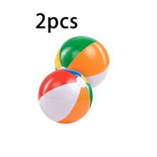 1/2/3/4/5/6 Pack 12 Inch Inflatable Beach Balls, Bulk Rainbow Beach Balls For Adults, Summer Pool Toys, Beach Party Supplies, Swimming Pool Balls - Multicolor - View 10