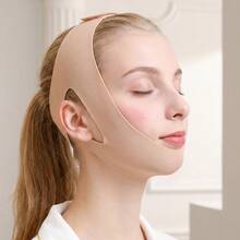 1 pieza Máscara de dormir con elevación facial en forma de V elástica para mujeres, apta para uso diario - Multicolor - Ver 17