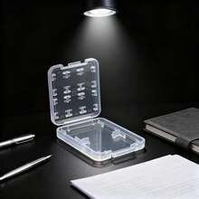 2/4 Packs SD Card Storage Case – 8-In-1 Hard Plastic Holder For Micro SD/SDHC/TF/MS Cards – Compact, Reusable Memory Card Organizer (Cards Not Included) - View 11